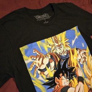 DragonBall Z Men's Goku‎ Black Anime Graphic T-Shirt Size Small